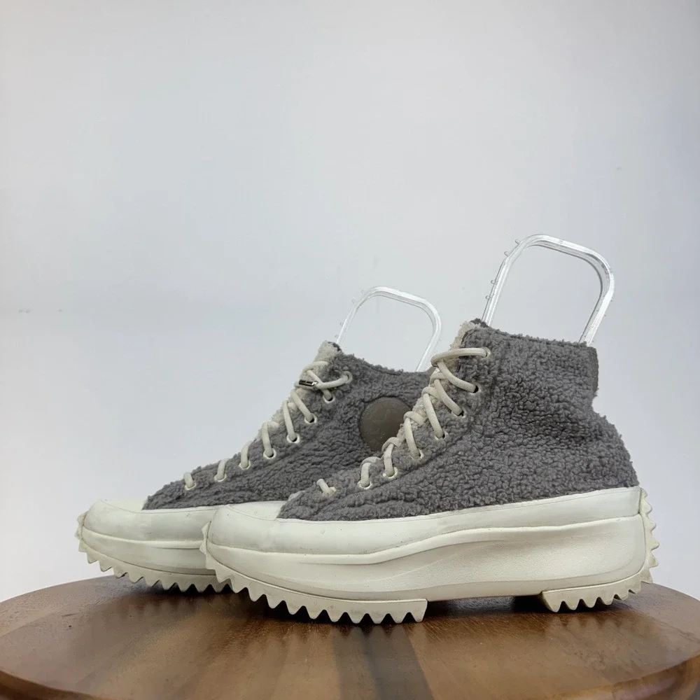 Womens Converse Run Star‎ Hike High Sherpa Vapor Mauve Sneakers Shoes Size 9.5 M